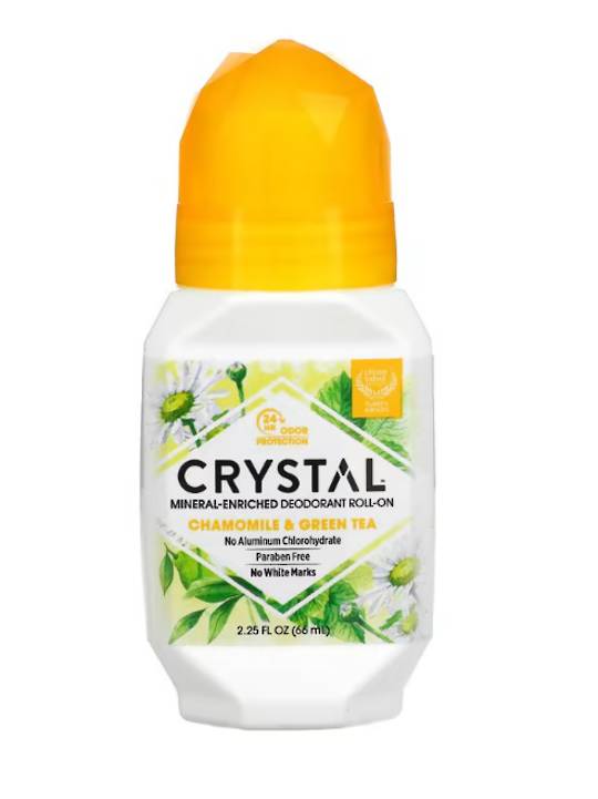 Crystal Chamomile & Green Tea Mineral Deodorant Roll-on